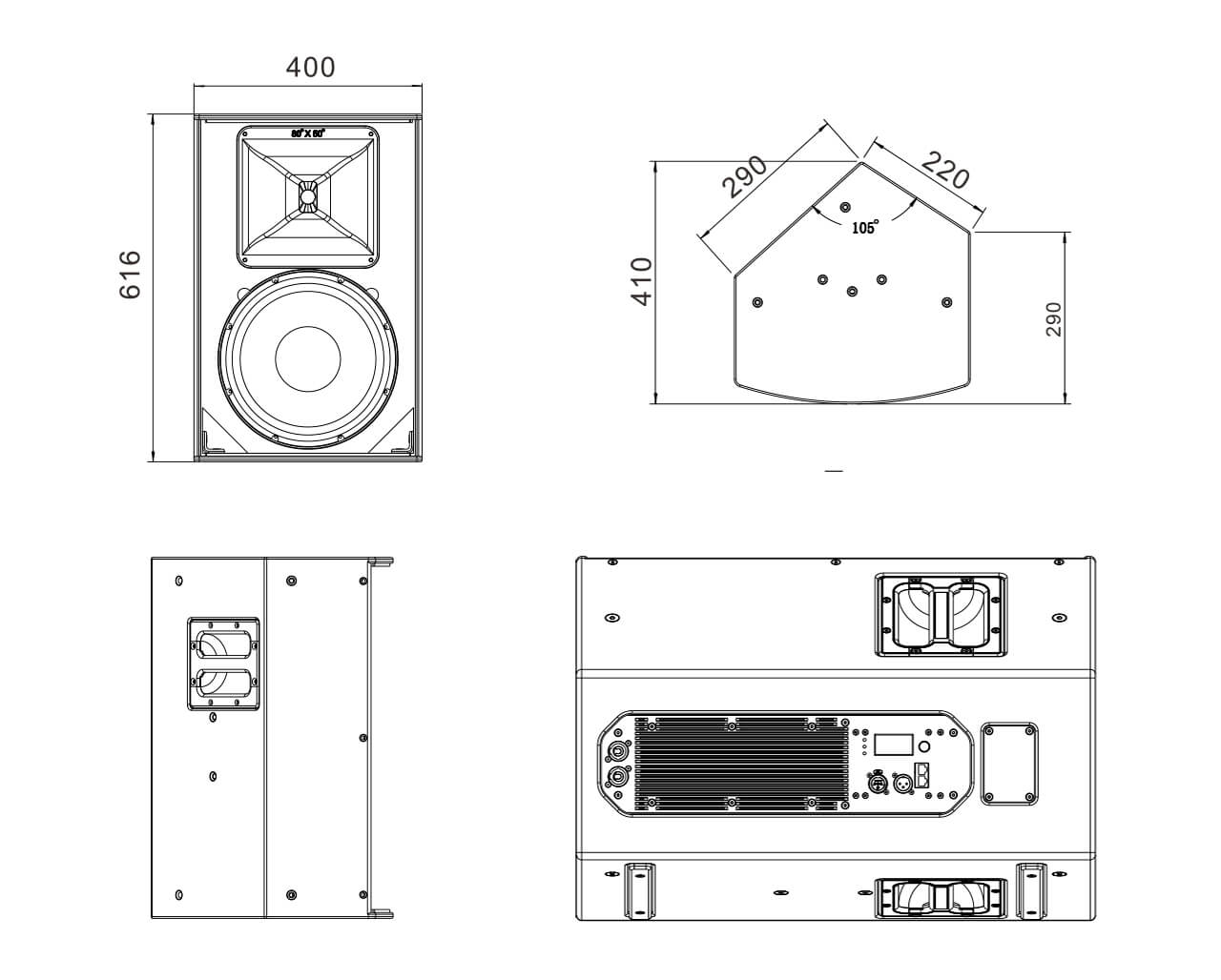 Loa toàn dải chủ động 12 inch